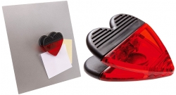 Klips memo w kształcie serca z magnesem, walentynki