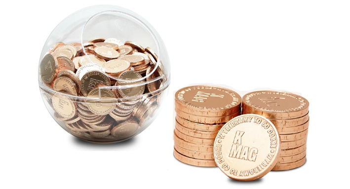 monety czekoladowe-czekoladki firmowe